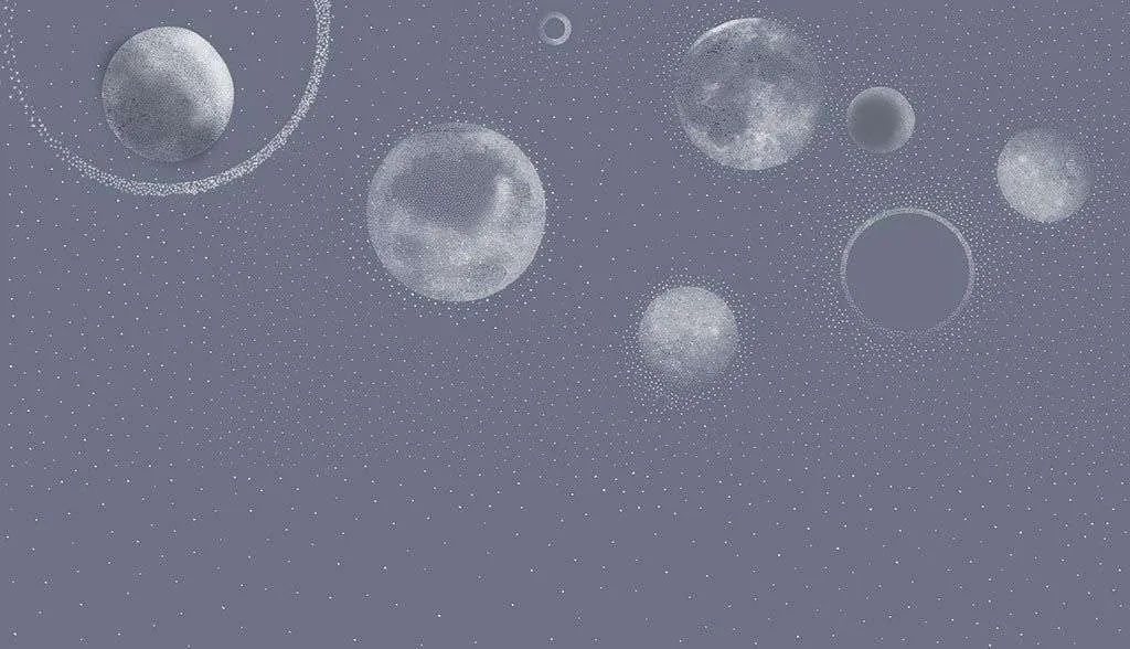 Фотообои в интерьере космическая иллюстрация  12-1536 фото