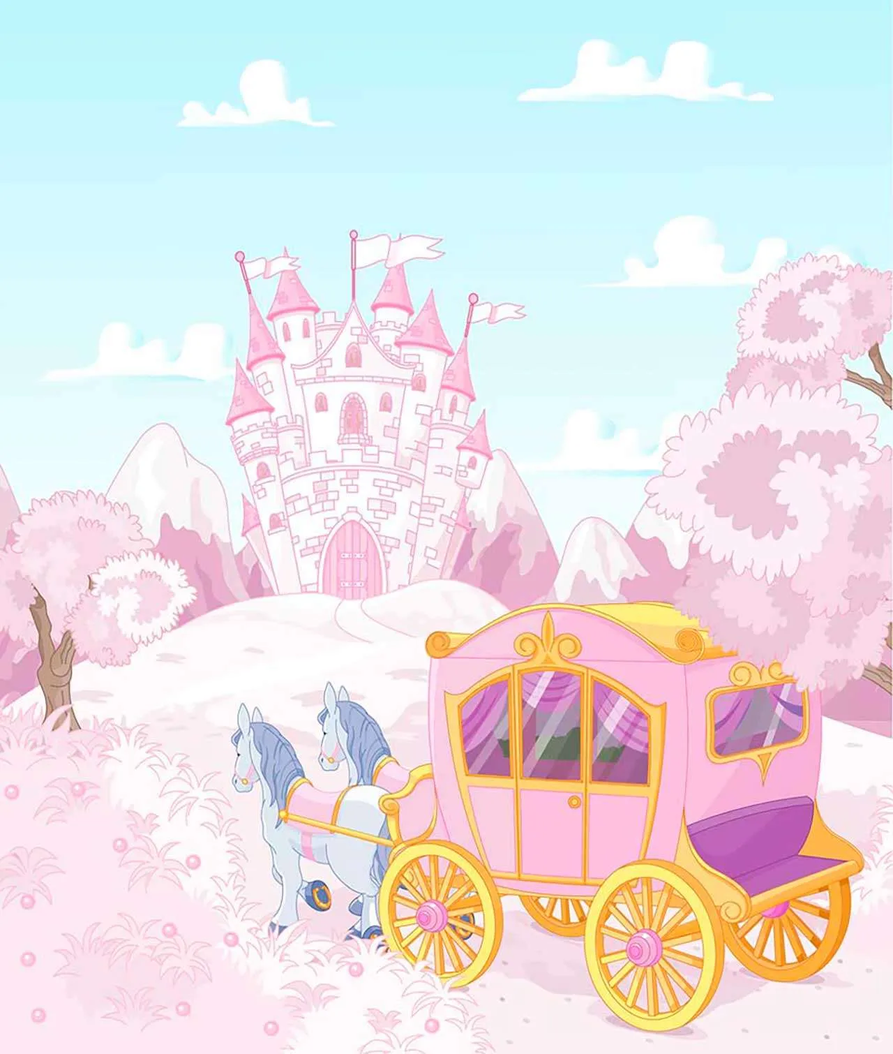 Фотообои в интерьере маленькая карета  9-162 фото