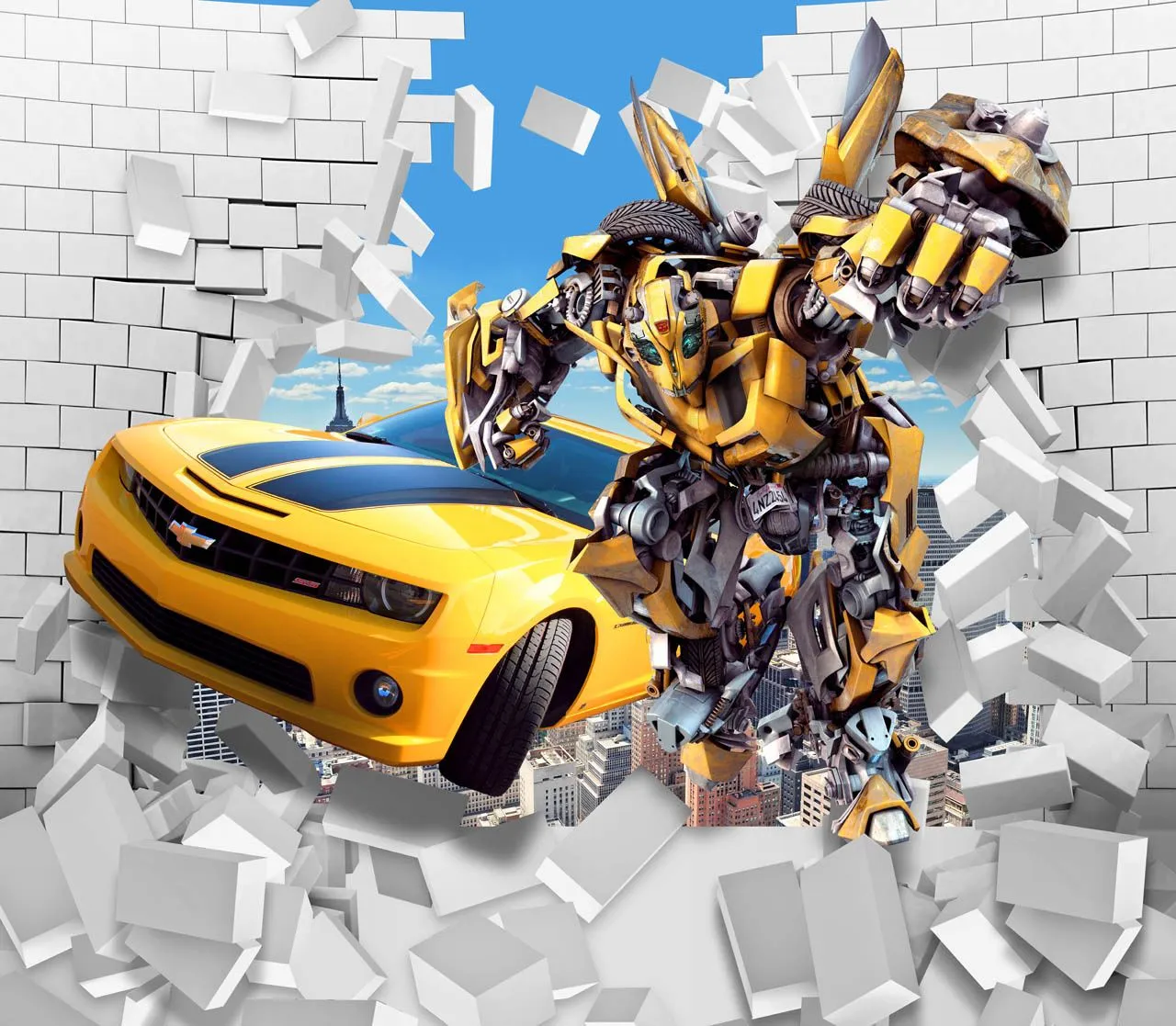 Фотообои в интерьере бамблби  19-0061 фото