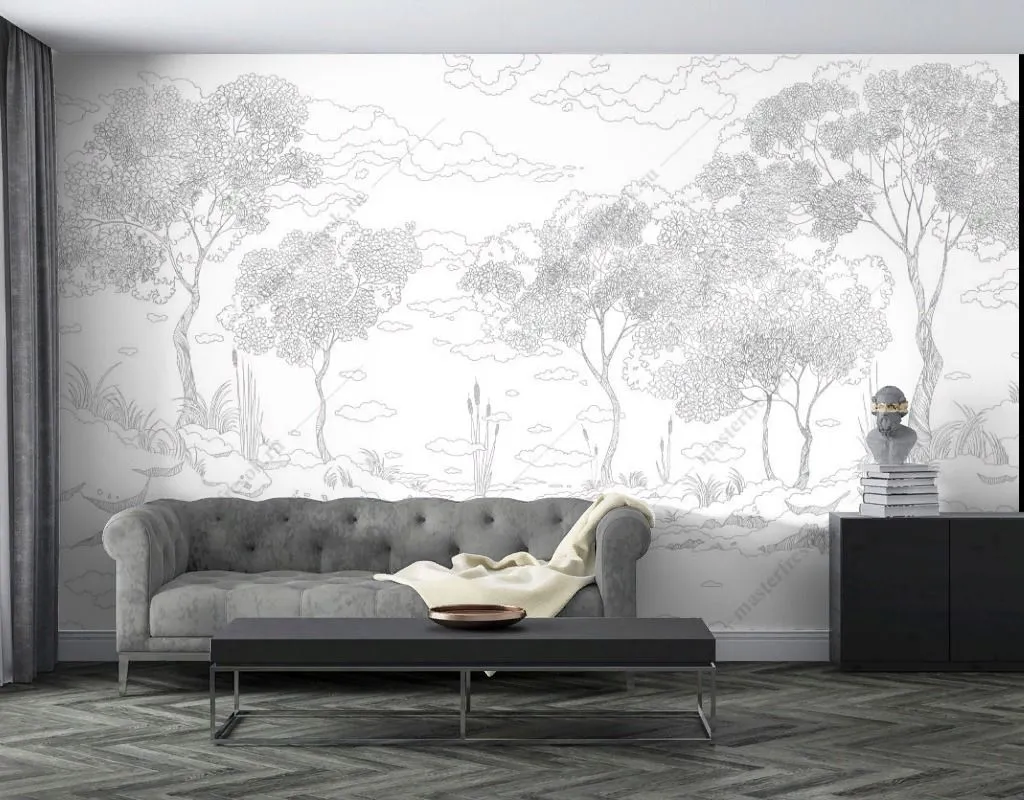 Фотообои Эскиз пейзажа  14-624