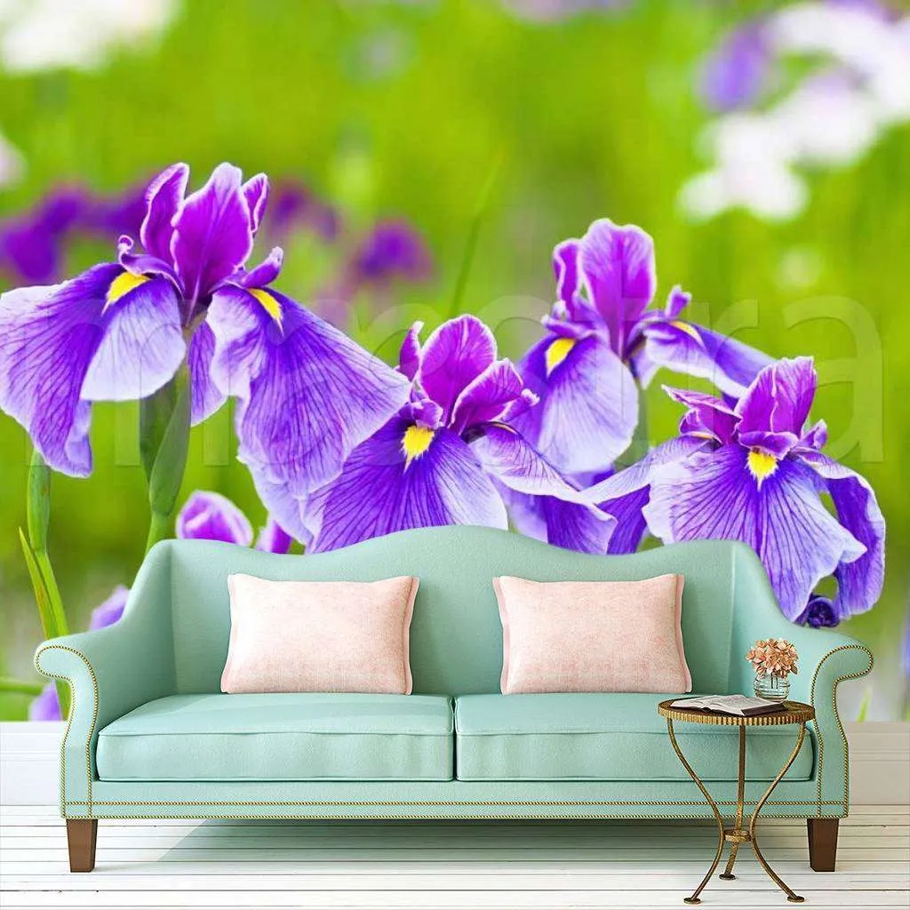 Фотообои Весенние ирисы  10-005