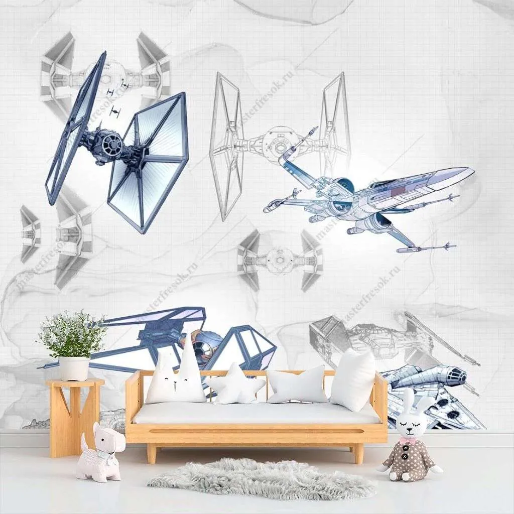 Фотообои в интерьере самолет макет  14-241 фото