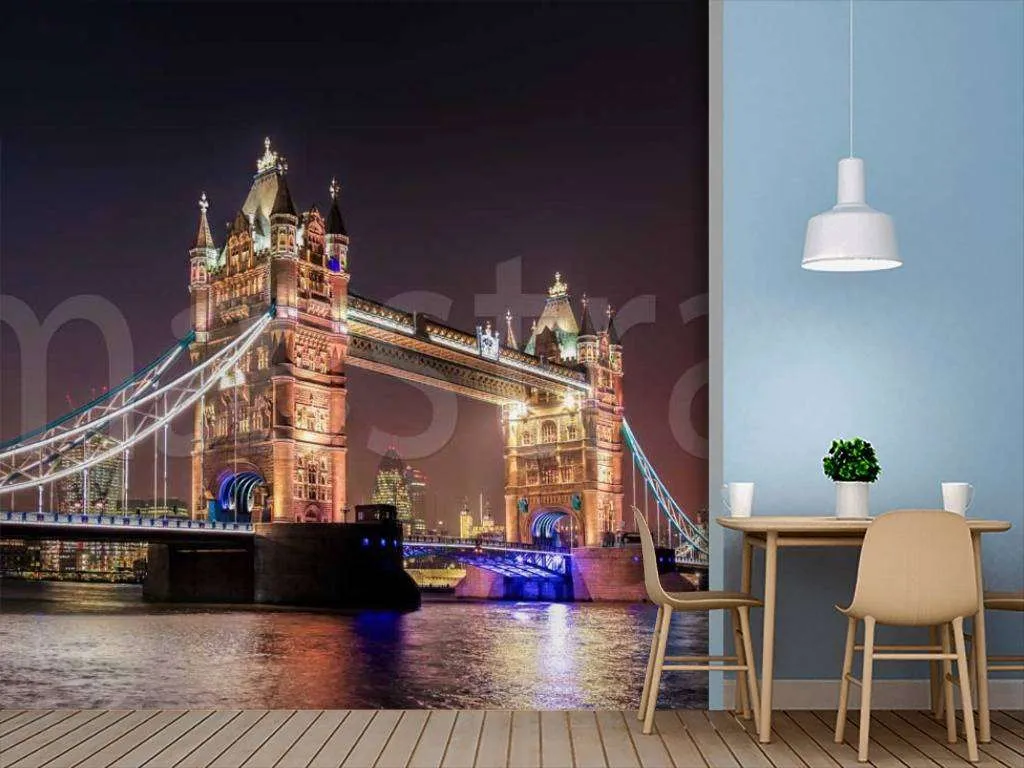 Фотообои Тауэрский мост поздним вечером  9-532