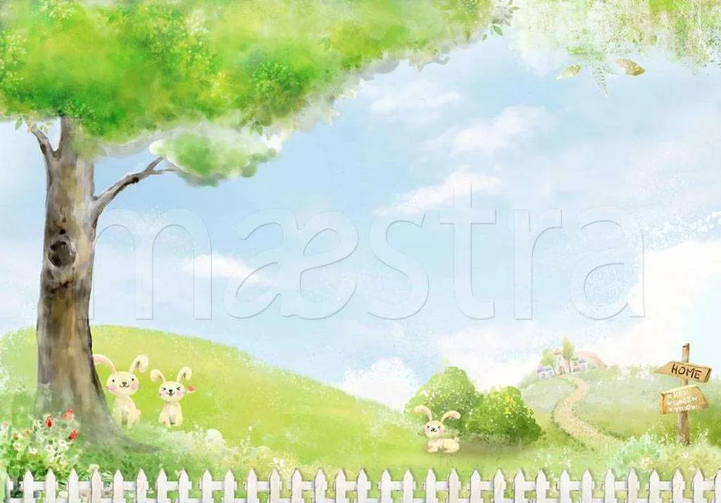 Фотообои в интерьере дерево в детскую  15-149 фото