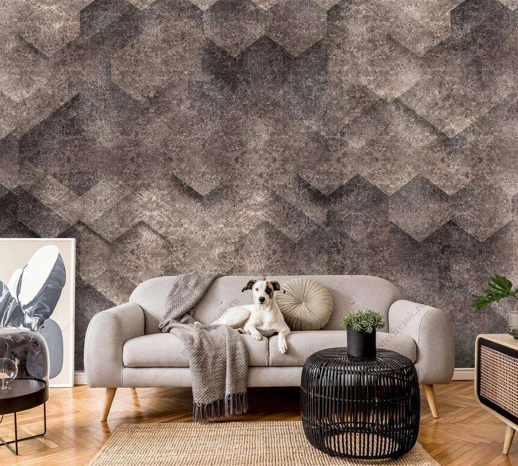 Фотообои Бесшовные обои на стену:  3д геометрия. Артикул: 9-1276  