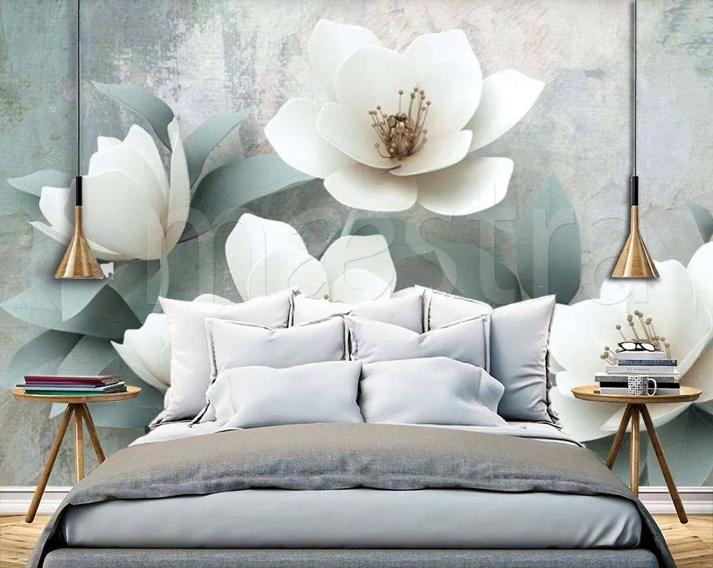 Фотообои 3д стерео рельефные цветы  15-004