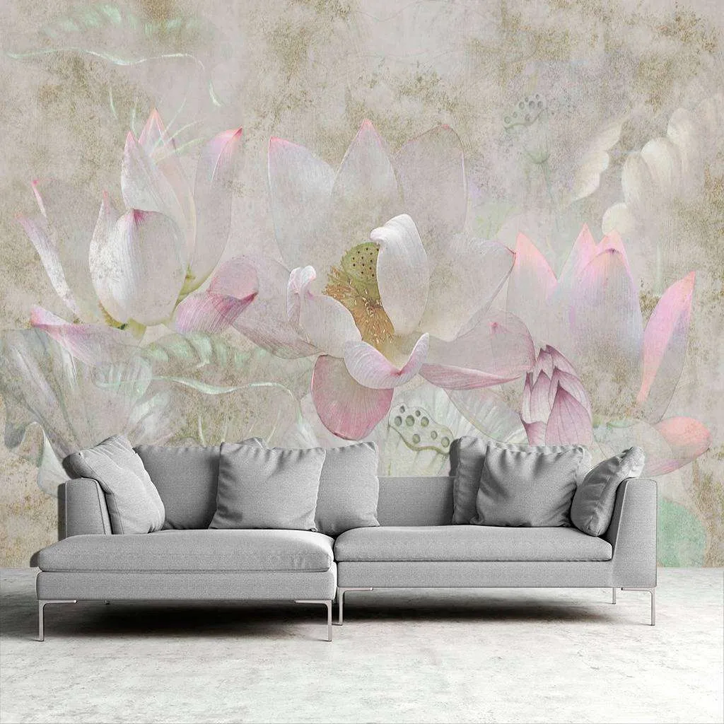 Фотообои в интерьере кувшинки  13-210 фото