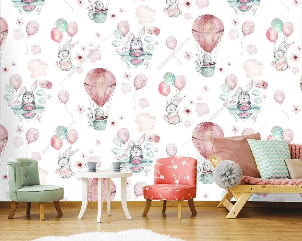 Фотообои Шарики и звери  12-735