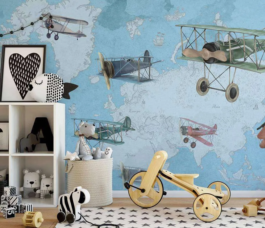 Фотообои Бесшовные обои на стену:  Самолеты в небе. Артикул: 15-286  