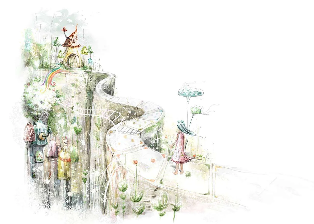 Фотообои в интерьере извилистая тропинка  12-282 фото