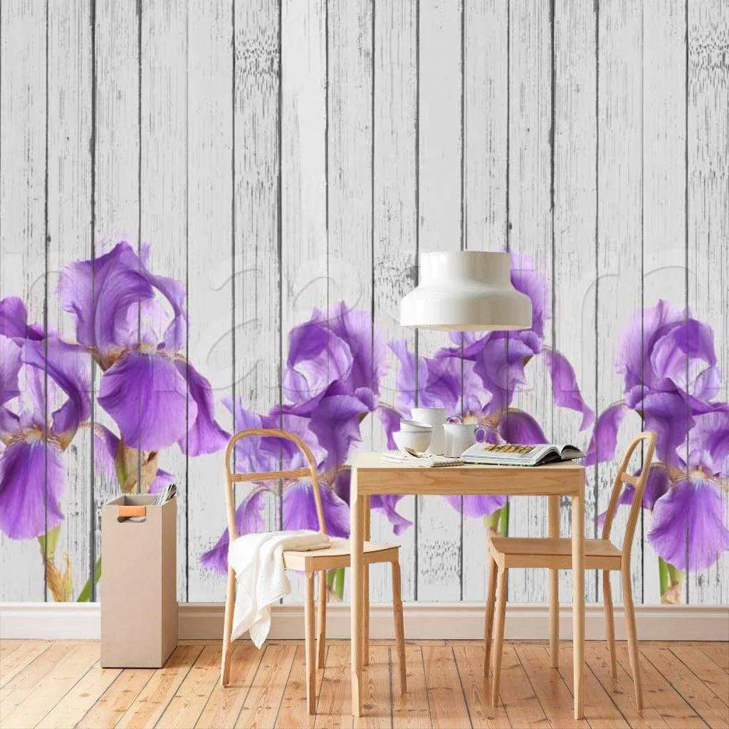 Фотообои Светло сиреневые ирисы  10-011