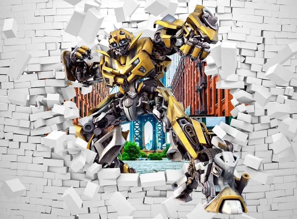 Фотообои в интерьере бамблби трансформер  12-911 фото