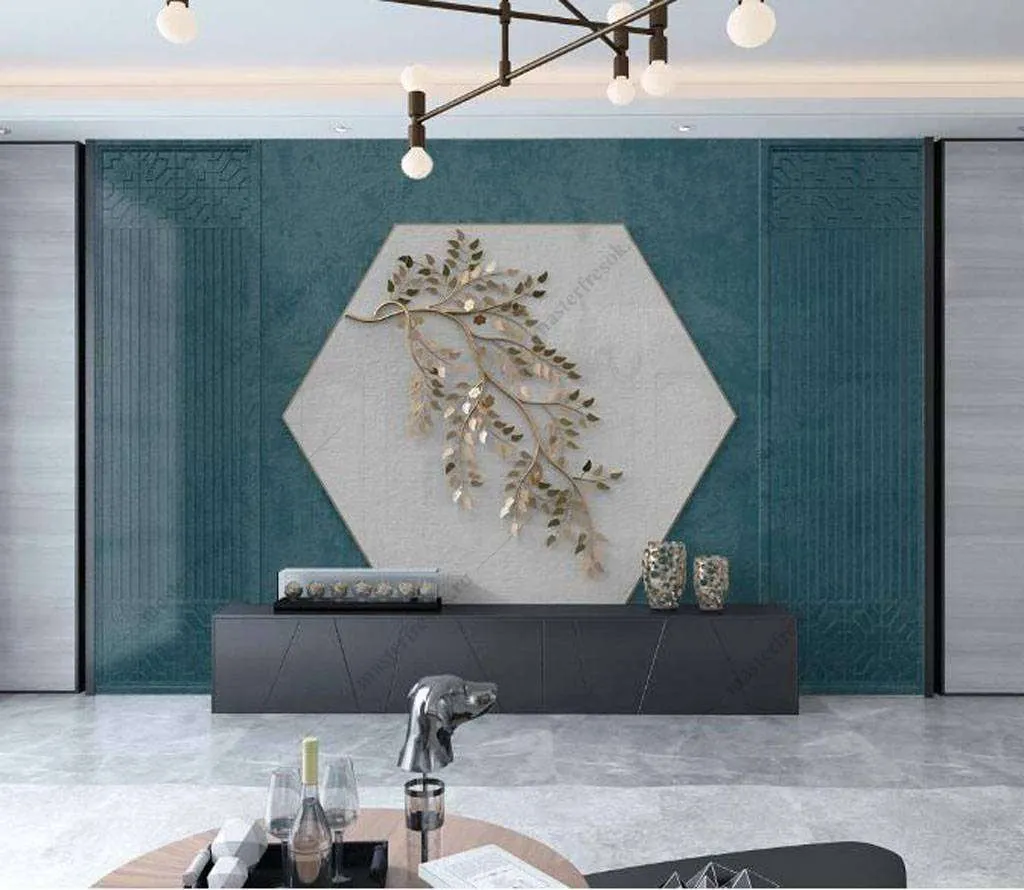 Фотообои в интерьере филигрань веточка элемент  16-070 фото