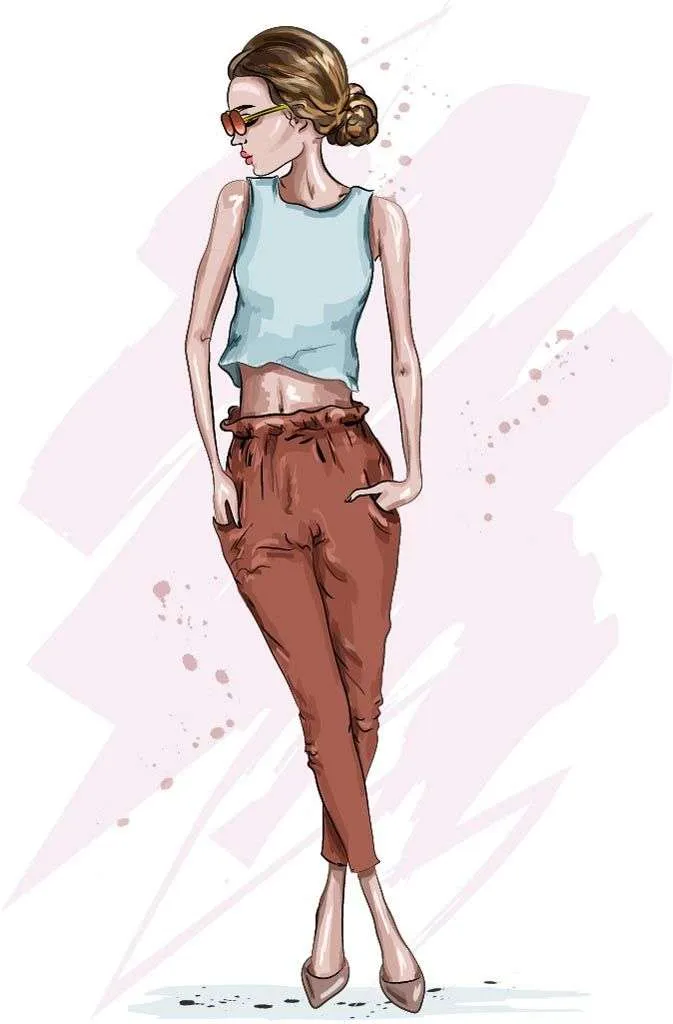 Фотообои в интерьере стильная девушка  12-1376 фото