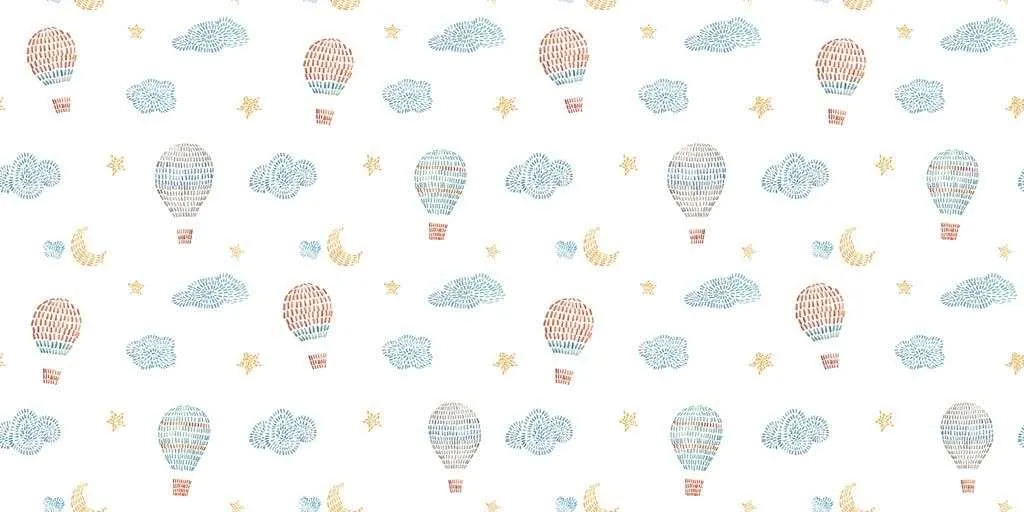 Фотообои в интерьере воздушные шары и облака  12-660 фото