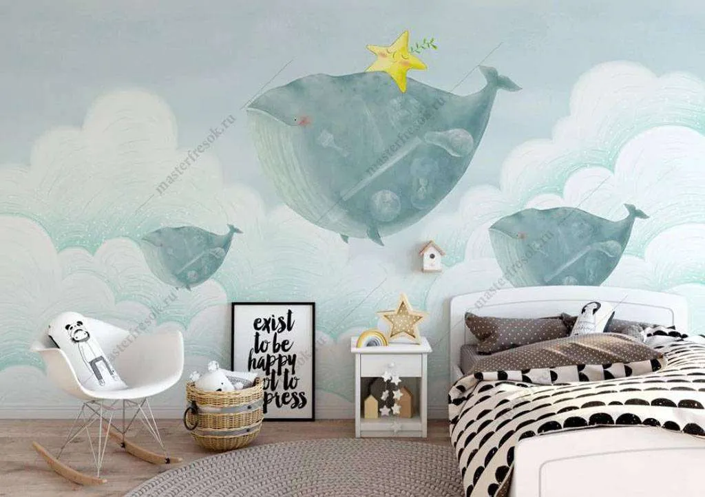 Фотообои в интерьере звезда на ките  16-021 фото