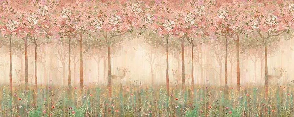 Фотообои в интерьере волшебный лес 2  10-707 фото