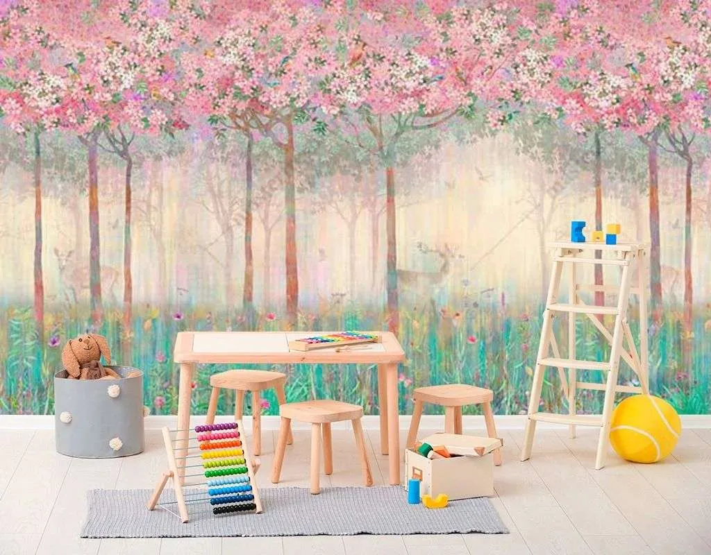 Фотообои в интерьере волшебный лес 3  10-708 фото