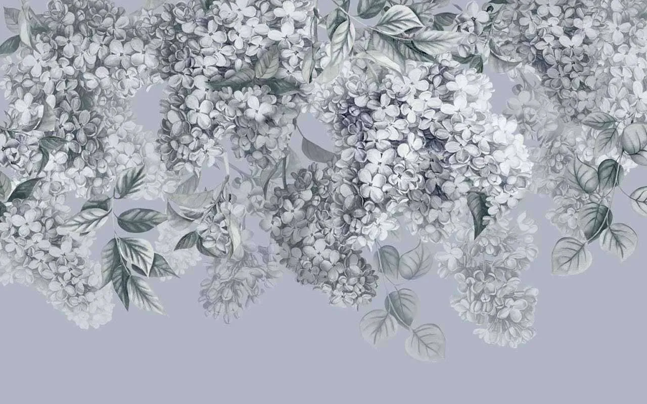 Фотообои в интерьере сирень  13-129 фото