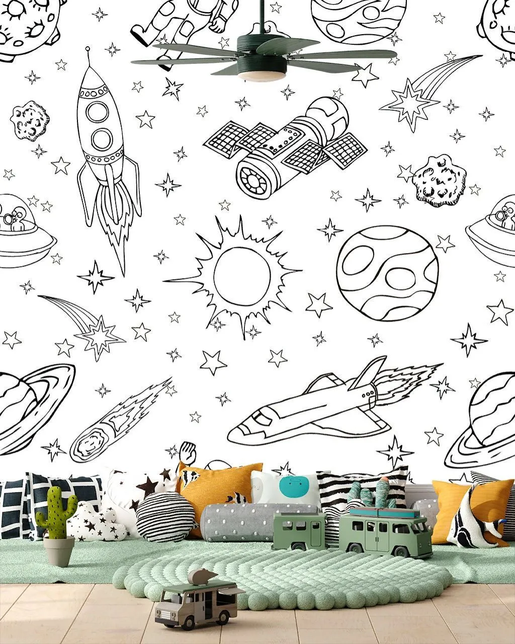 Фотообои Космос рисунки  12-1637