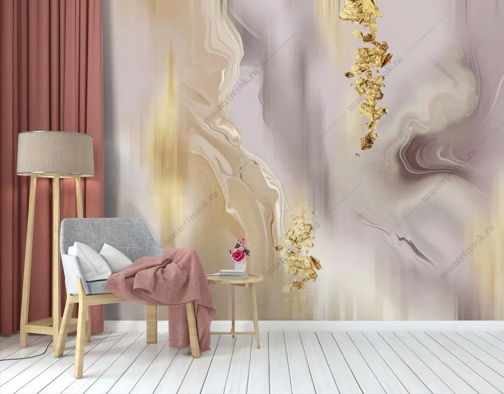 Фотообои Золотой блеск  13-596