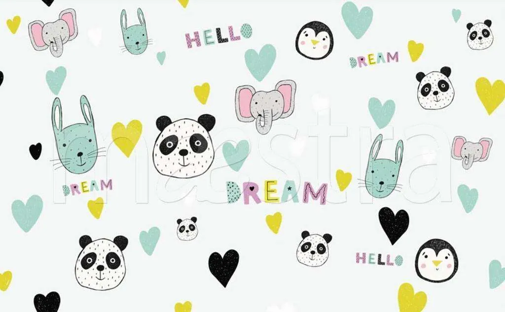 Фотообои в интерьере панды фон  15-151 фото