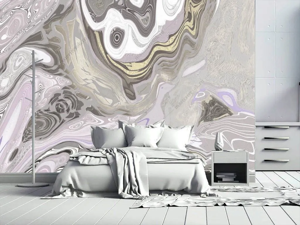 Фотообои Флюид Арт серый дым  13-607