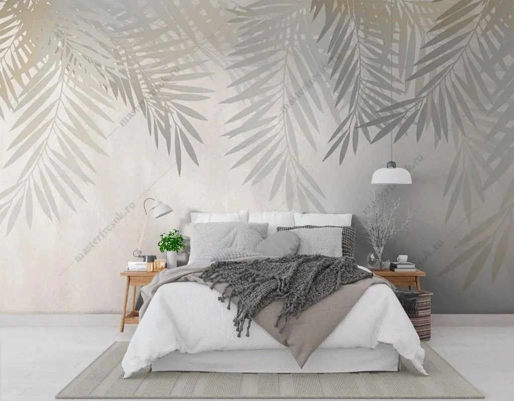 Фотообои Серые ветви сверху  9-1716