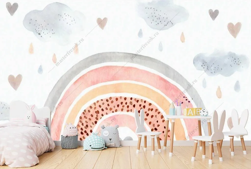 Фотообои Радуга акварель  14-121