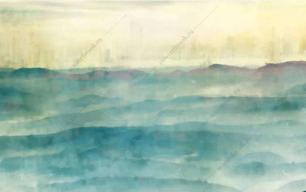 Фотообои в интерьере абстрактное море  16-155 фото