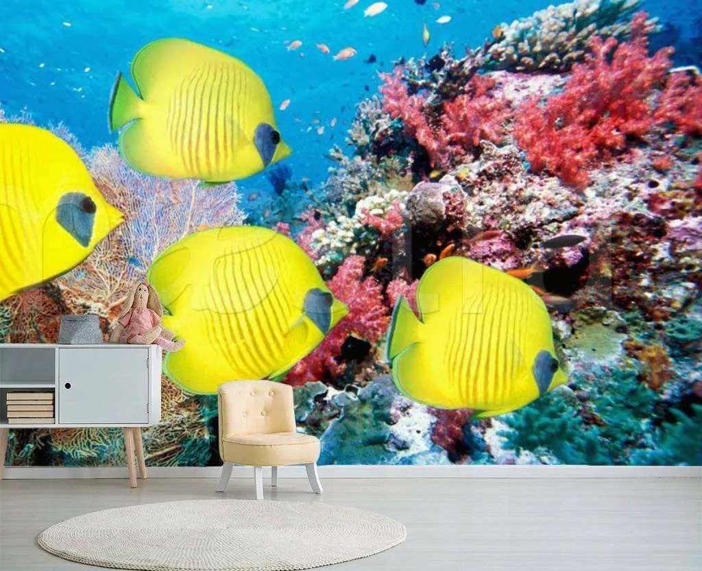 Фотообои Золотые рыбки  4-139