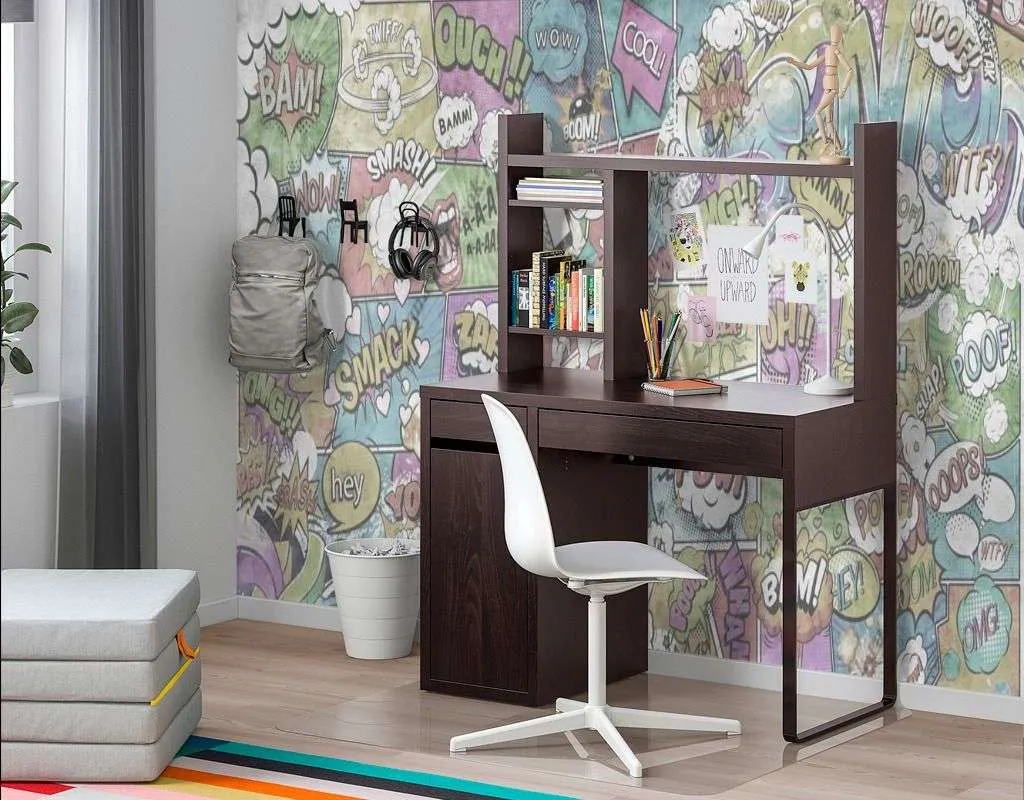 Фотообои в интерьере комиксы на стену  12-1369 фото