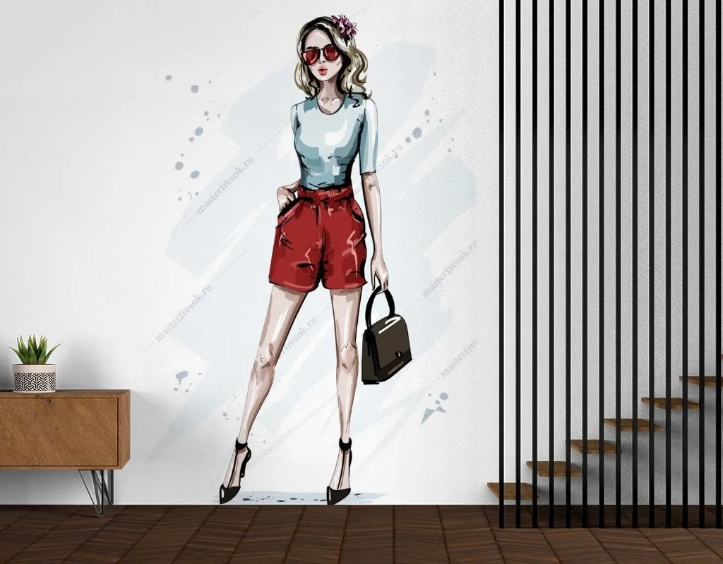 Фотообои Стильная блондинка  12-1380