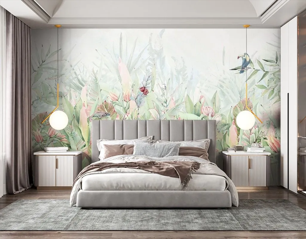 Фотообои в интерьере в гостиную цветы яркие  9-2006 фото