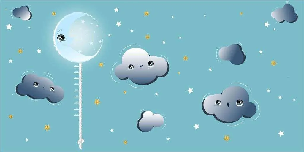 Фотообои в интерьере облака смешные  12-853 фото