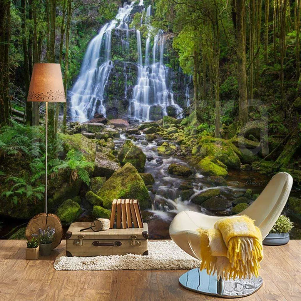Фотообои в интерьере водопад на западном побережье тасмании, нельсон  9-911 фото