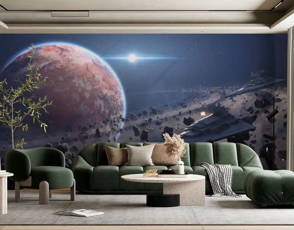 Фотообои в интерьере космос звездные войны  12-1229 фото