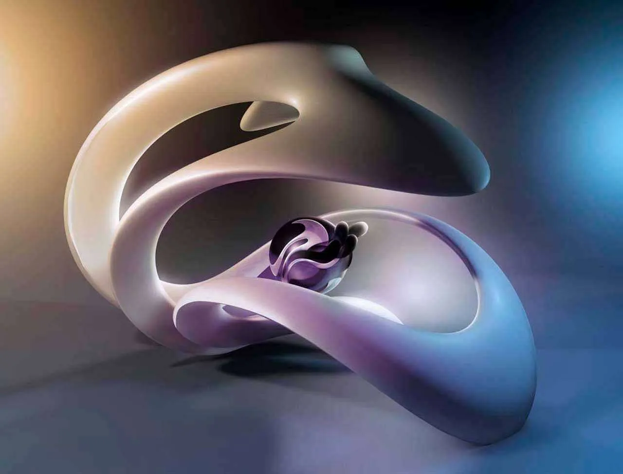 Фотообои в интерьере 3д абстракция фигуры  4-311 фото