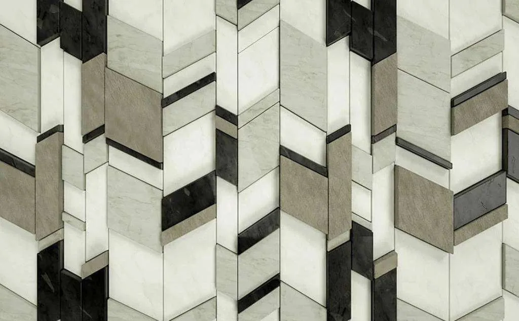 Фотообои в интерьере серая абстракция  15-583 фото