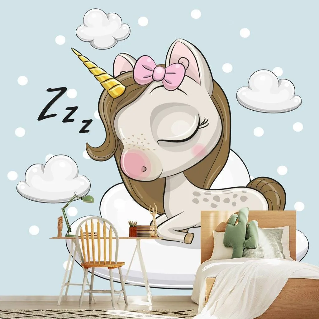 Фотообои Спящий единорог  12-603