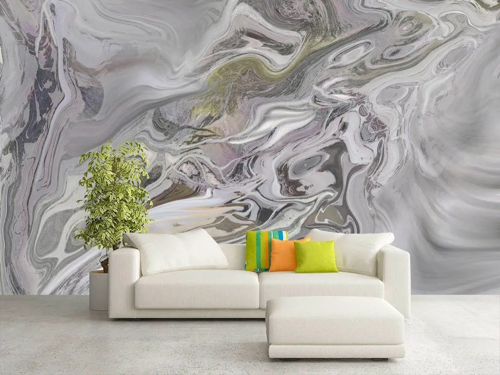 Фотообои в интерьере фиолетовый флюид  13-304 фото