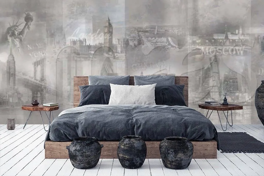 Фотообои в интерьере столицы мегаполисов планеты  7-883 фото