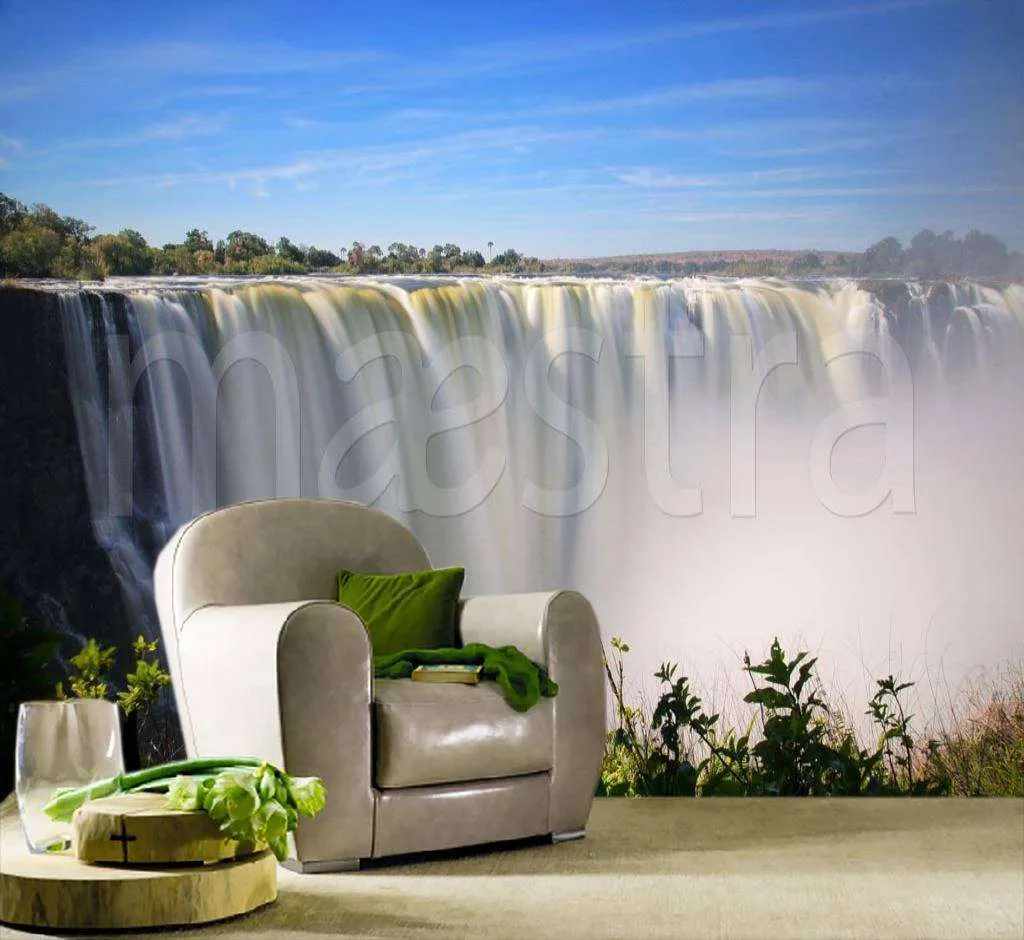 Фотообои в интерьере водопад виктория в африке  9-878 фото