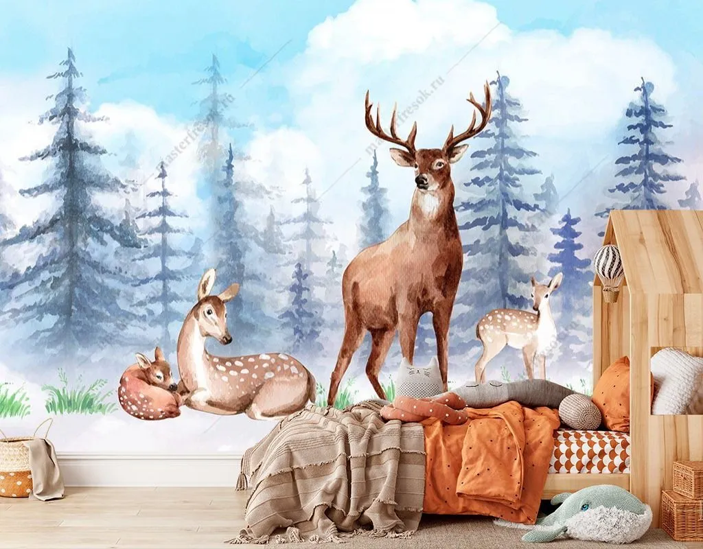 Фотообои Северный олень  12-1430