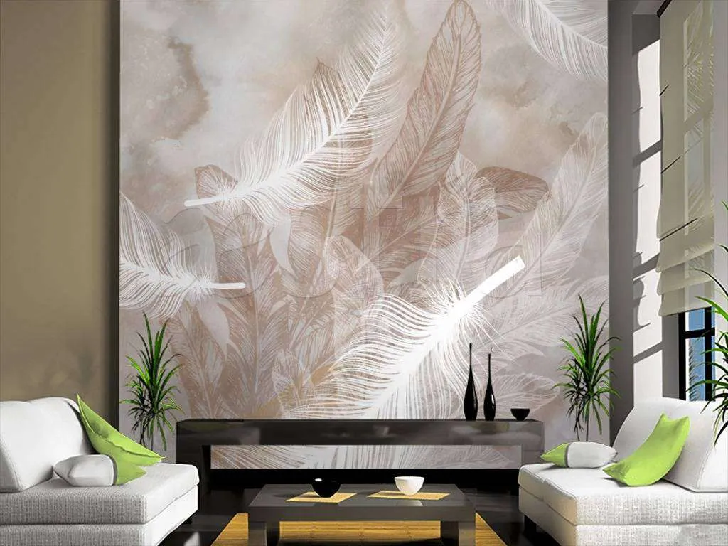 Фотообои Коричневые перья  7-946