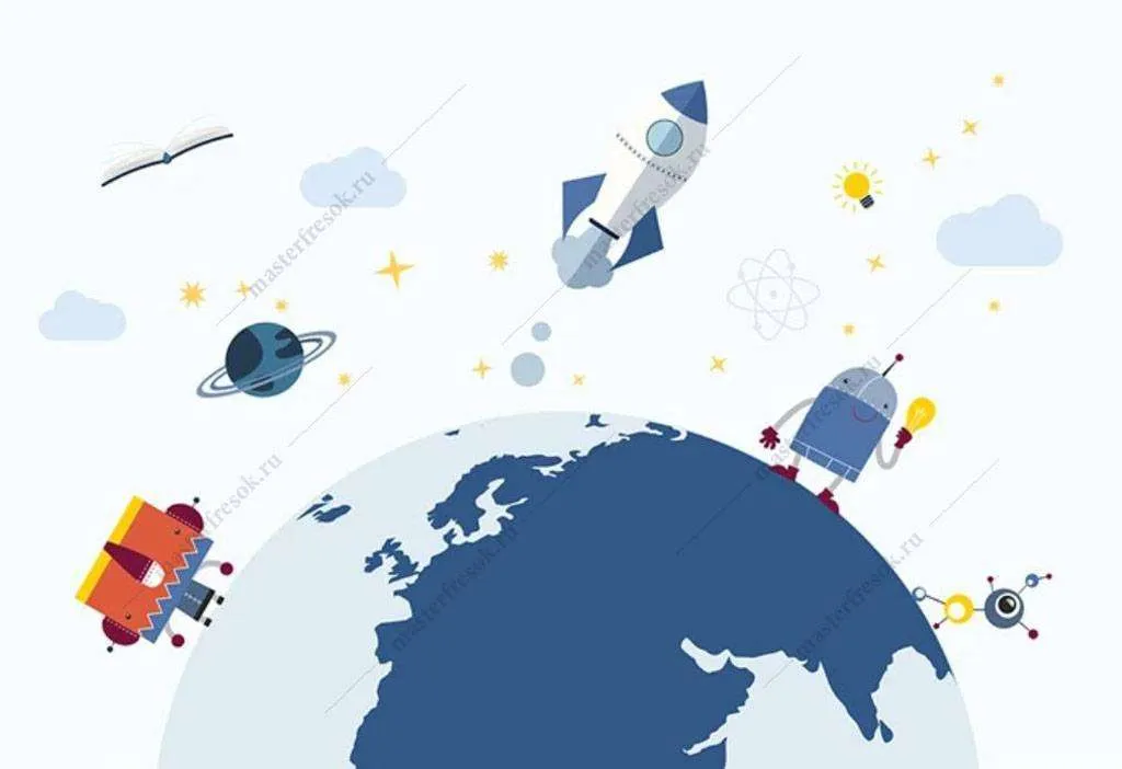 Фотообои в интерьере планета земля  15-884 фото