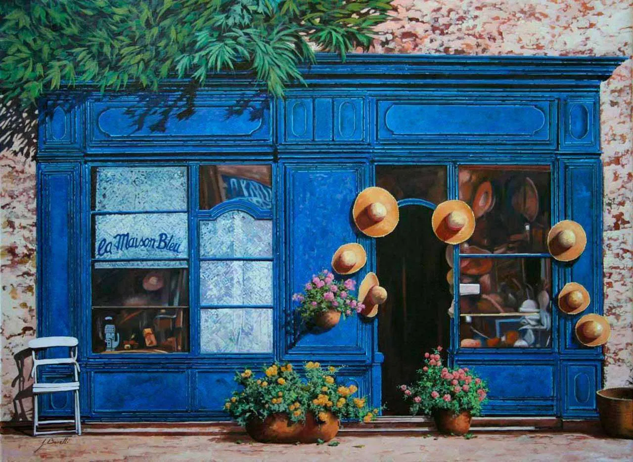 Фотообои в интерьере магазин шляп  8-042 фото