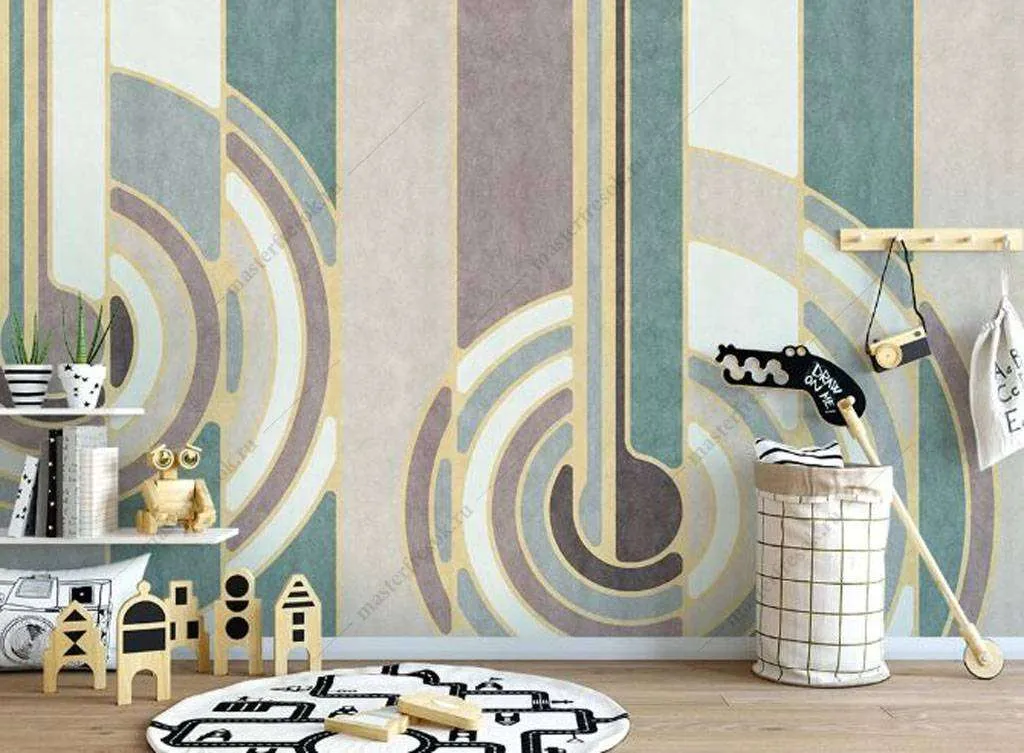 Фотообои в интерьере конструктивизм орнамент  16-102 фото