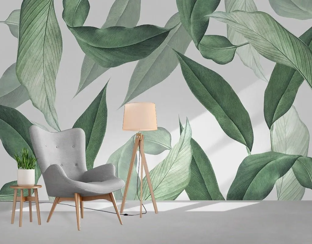 Фотообои Зеленые лепестки  9-2055