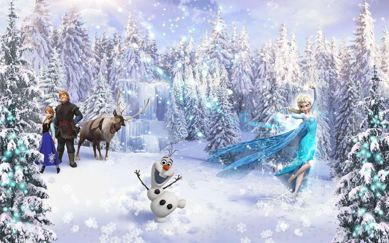 Фотообои в интерьере эльза в лесу  19-0008 фото